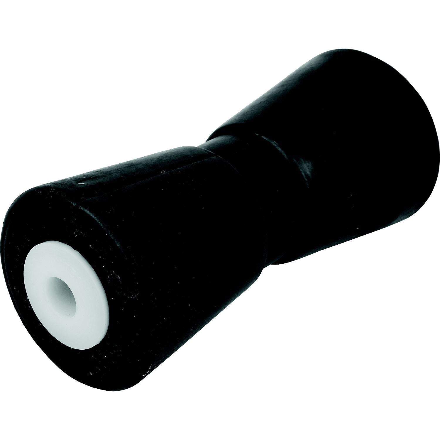 Heavy Duty Rubber Keel Roller, Black, 10in, Bulk