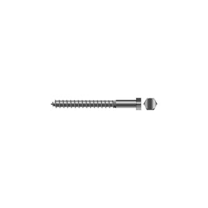 1/2 x 3-1/2in 18-8 Stainless Steel Lag Screw, 1/PK