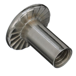 1/4-20 x 5/8in 18-8 Stainless Steel Phillips Barrel Nut w/ Truss Head, 25/PK