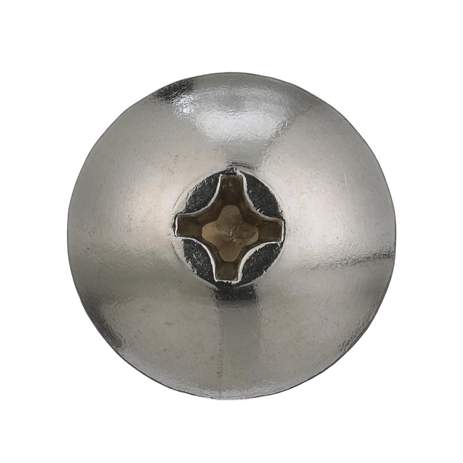 5/16-18 x 3/4in 18-8 Stainless Steel Phillips Barrel Nut w/ Truss Head, 10/PK