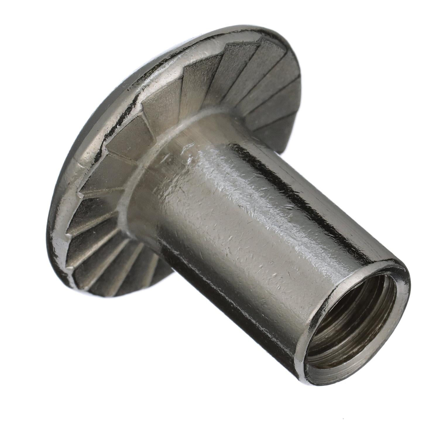3/8-16 x 3/4in 18-8 Stainless Steel Phillips Barrel Nut w/ Truss Head, 10/PK