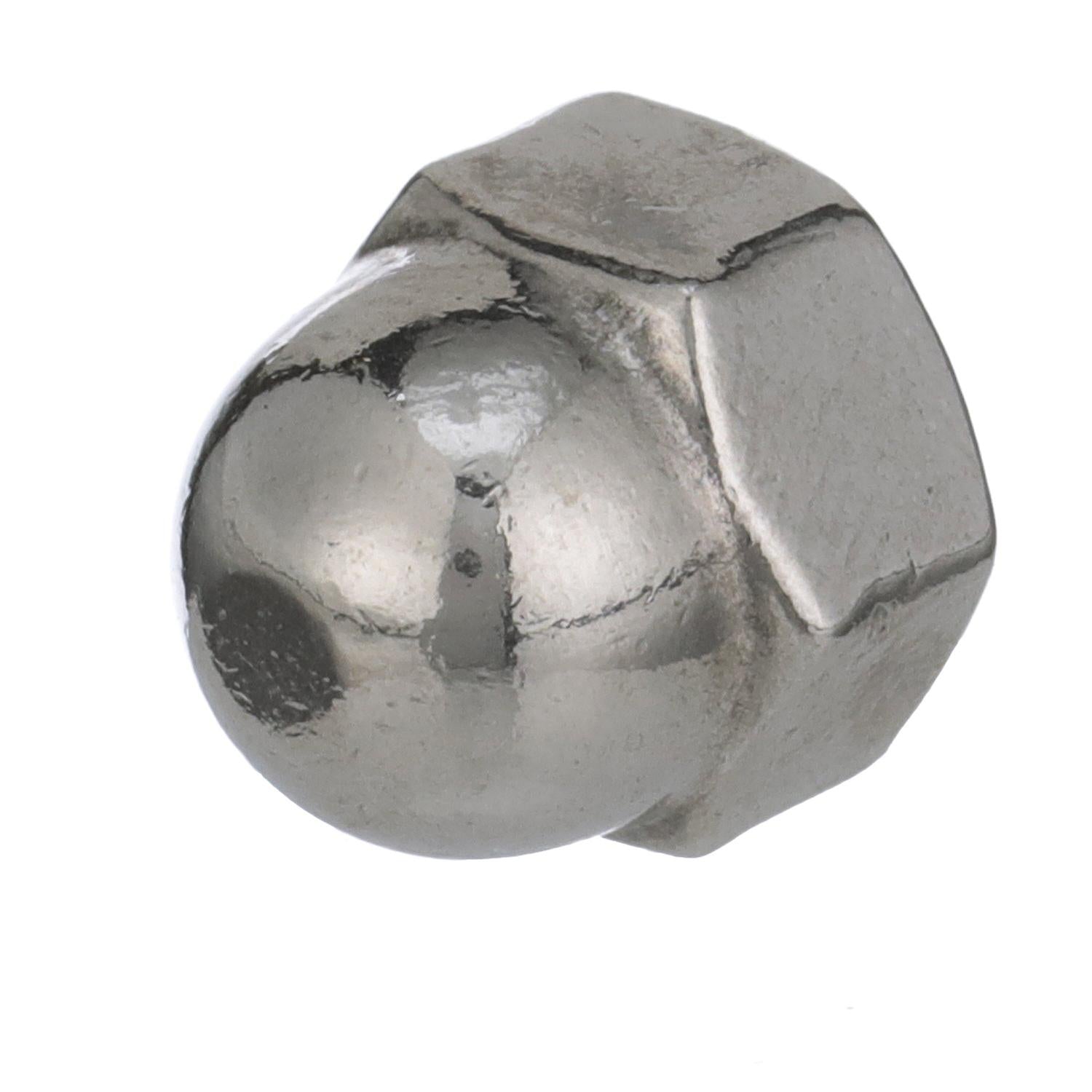 10-24 18-8 Stainless Steel Acorn Cap Nut, 100/PK