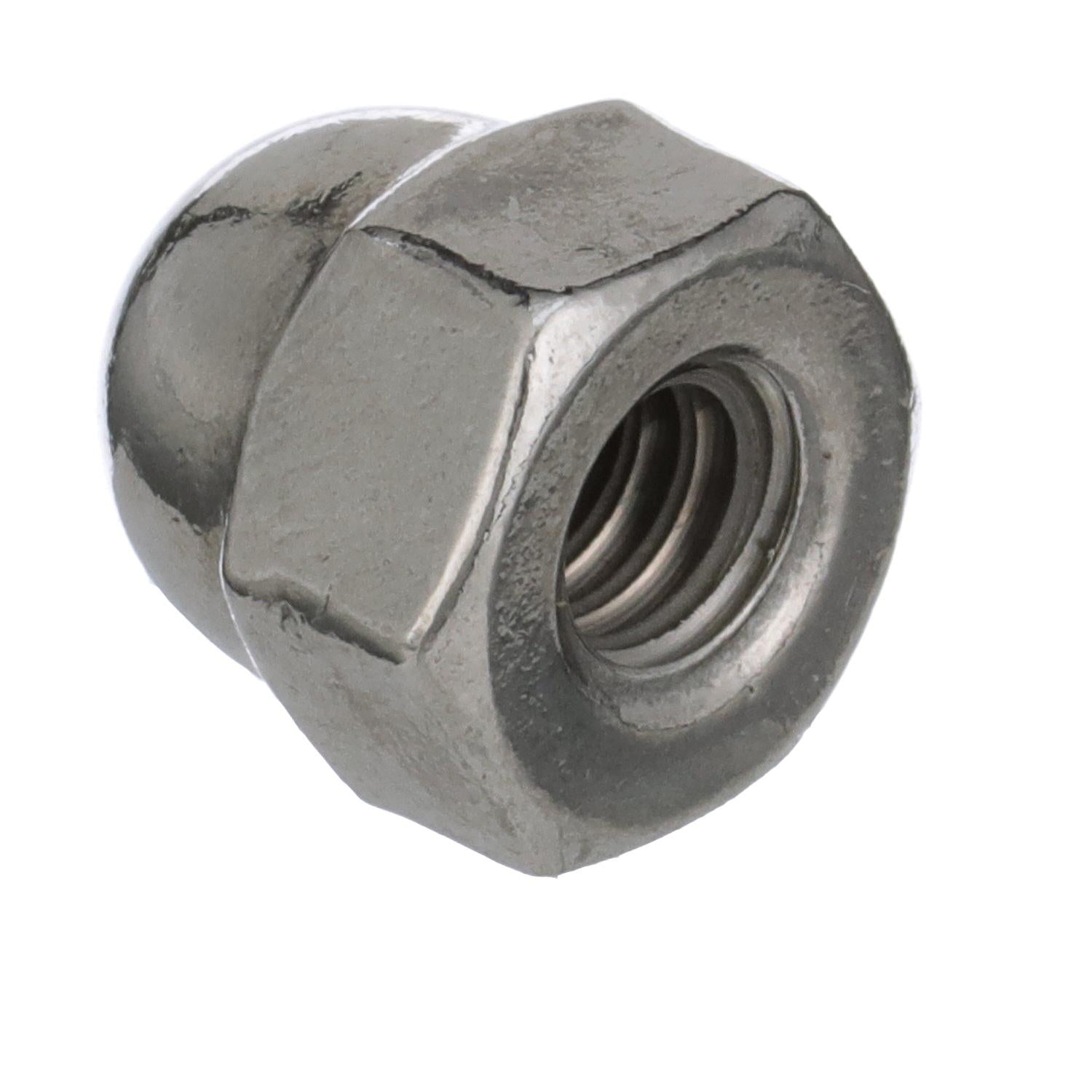 10-24 18-8 Stainless Steel Acorn Cap Nut, 100/PK