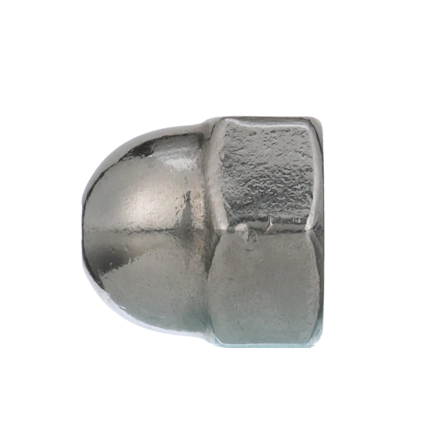 10-24 18-8 Stainless Steel Acorn Cap Nut, 100/PK