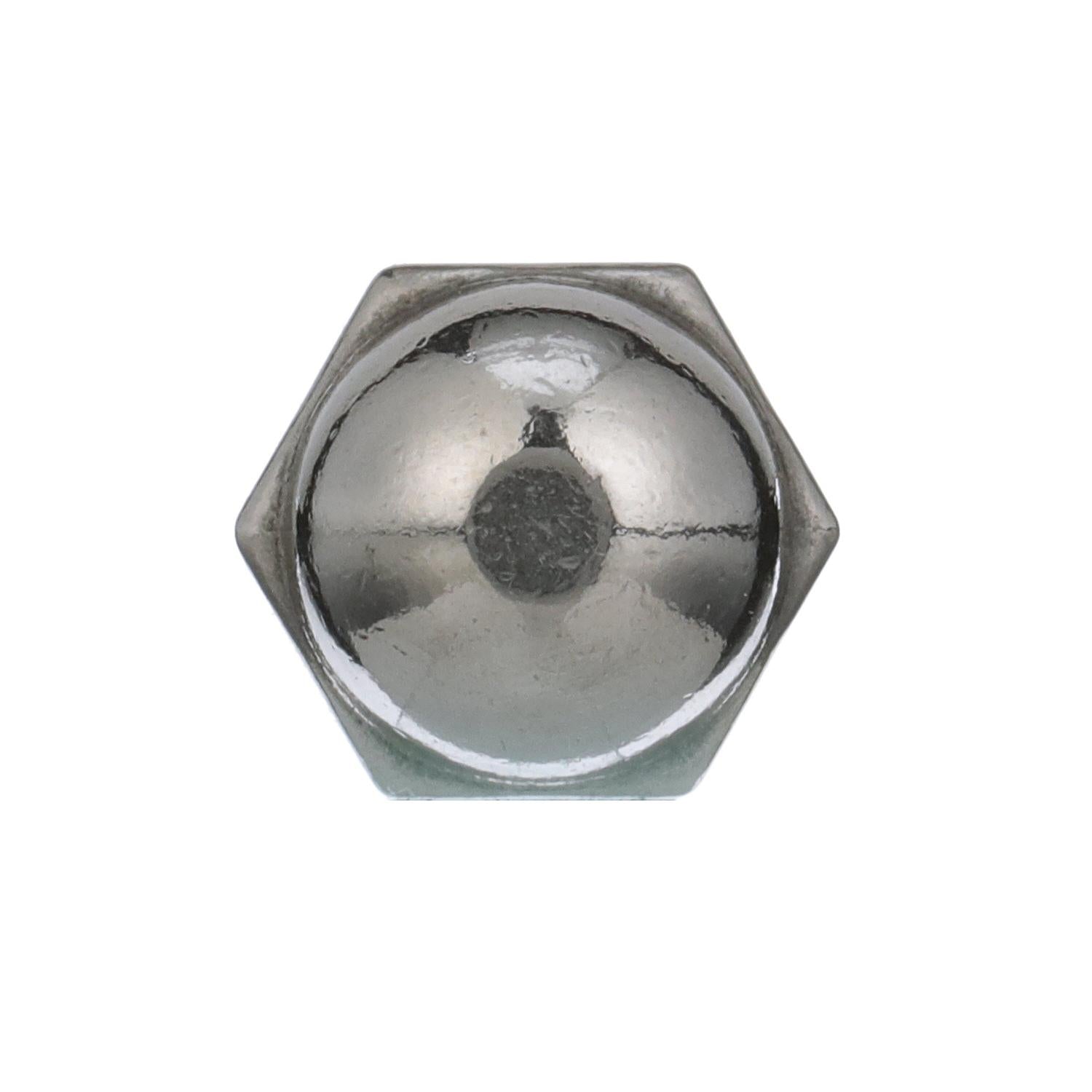 10-24 18-8 Stainless Steel Acorn Cap Nut, 100/PK