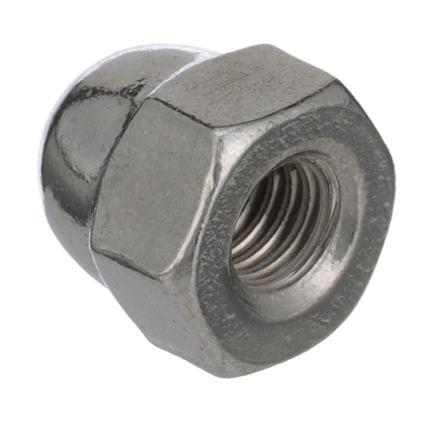10-32 18-8 Stainless Steel Acorn Cap Nut, 100/PK