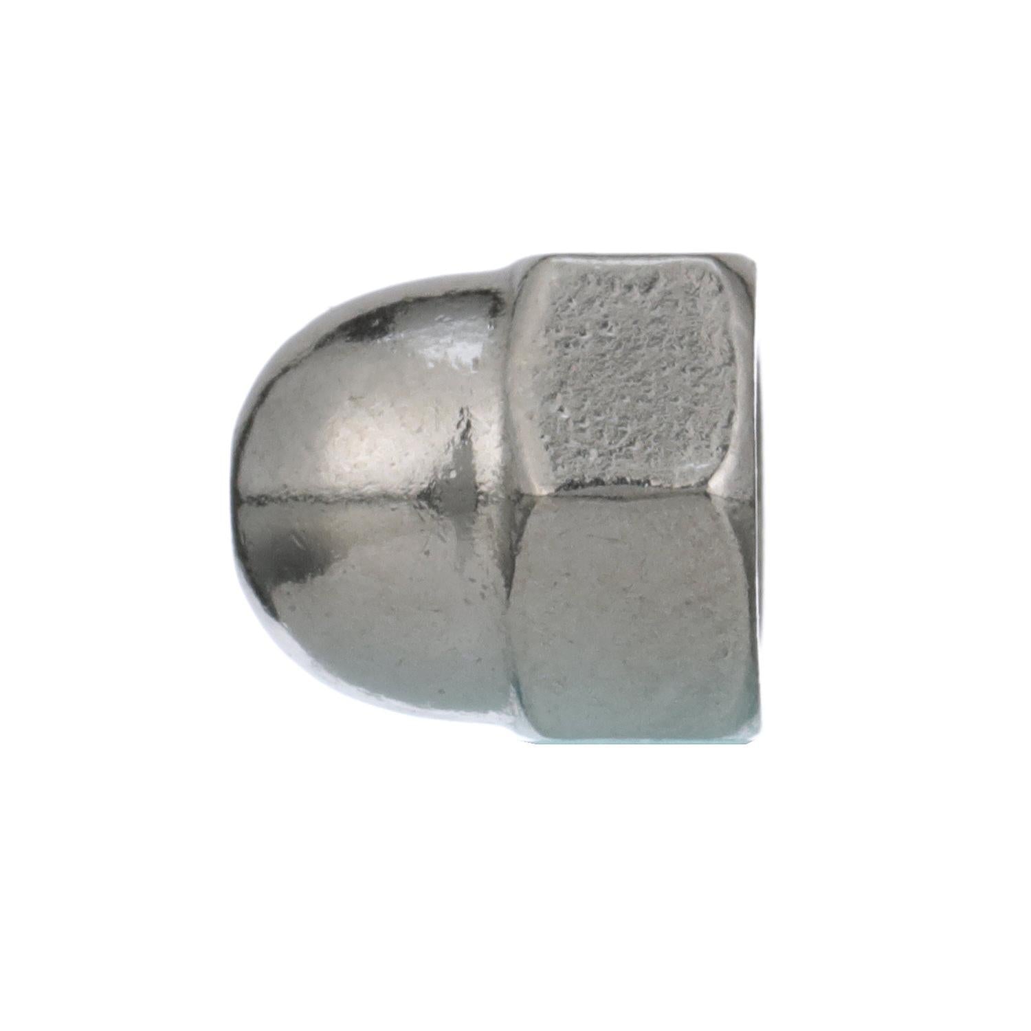 10-32 18-8 Stainless Steel Acorn Cap Nut, 100/PK