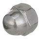 1/4-20 18-8 Stainless Steel Acorn Cap Nut, 100/PK