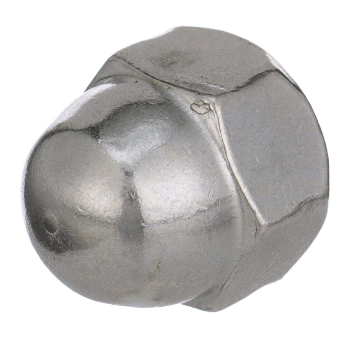 1/4-20 18-8 Stainless Steel Acorn Cap Nut, 100/PK