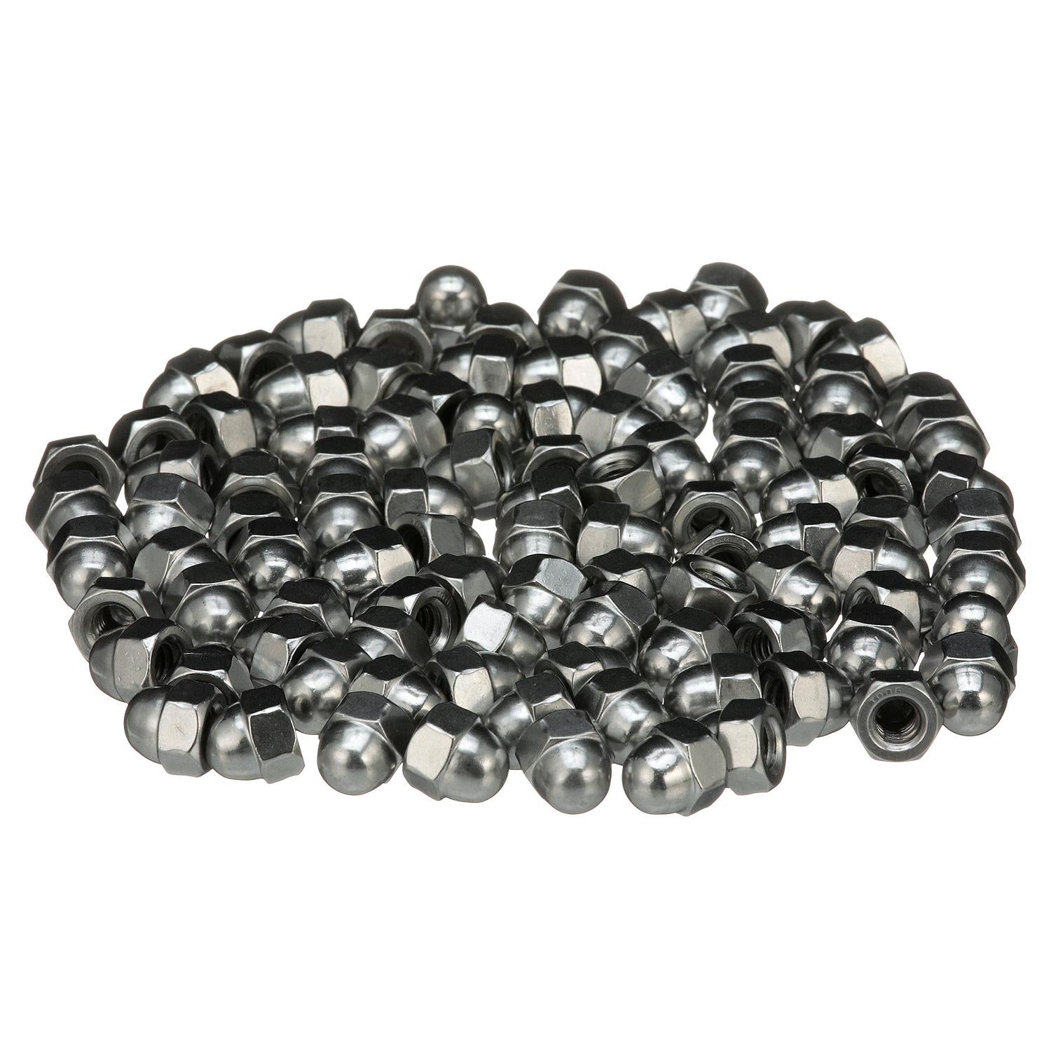 1/4-20 18-8 Stainless Steel Acorn Cap Nut, 100/PK