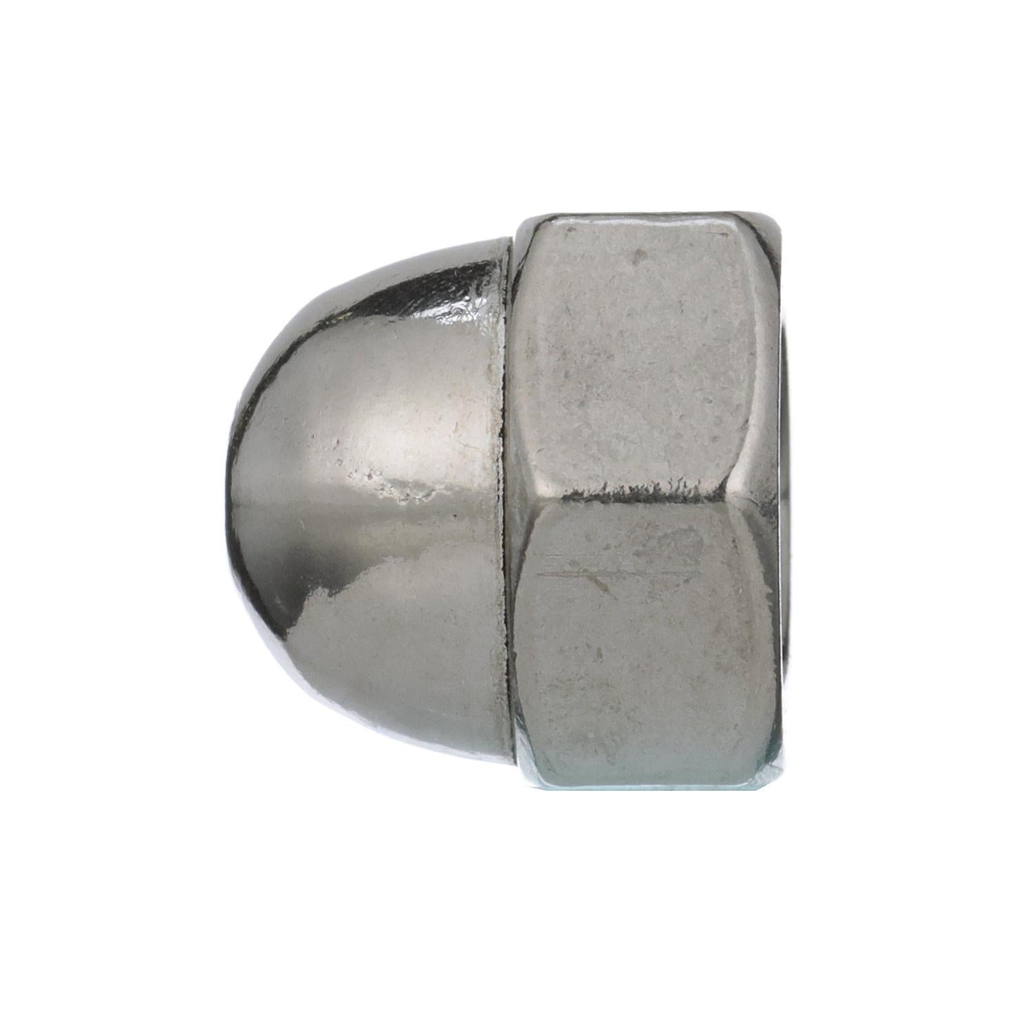 5/16-18 18-8 Stainless Steel Acorn Cap Nut, 50/PK