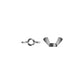 1/4-20 18-8 Stainless Steel Wing Nut, 100/PK