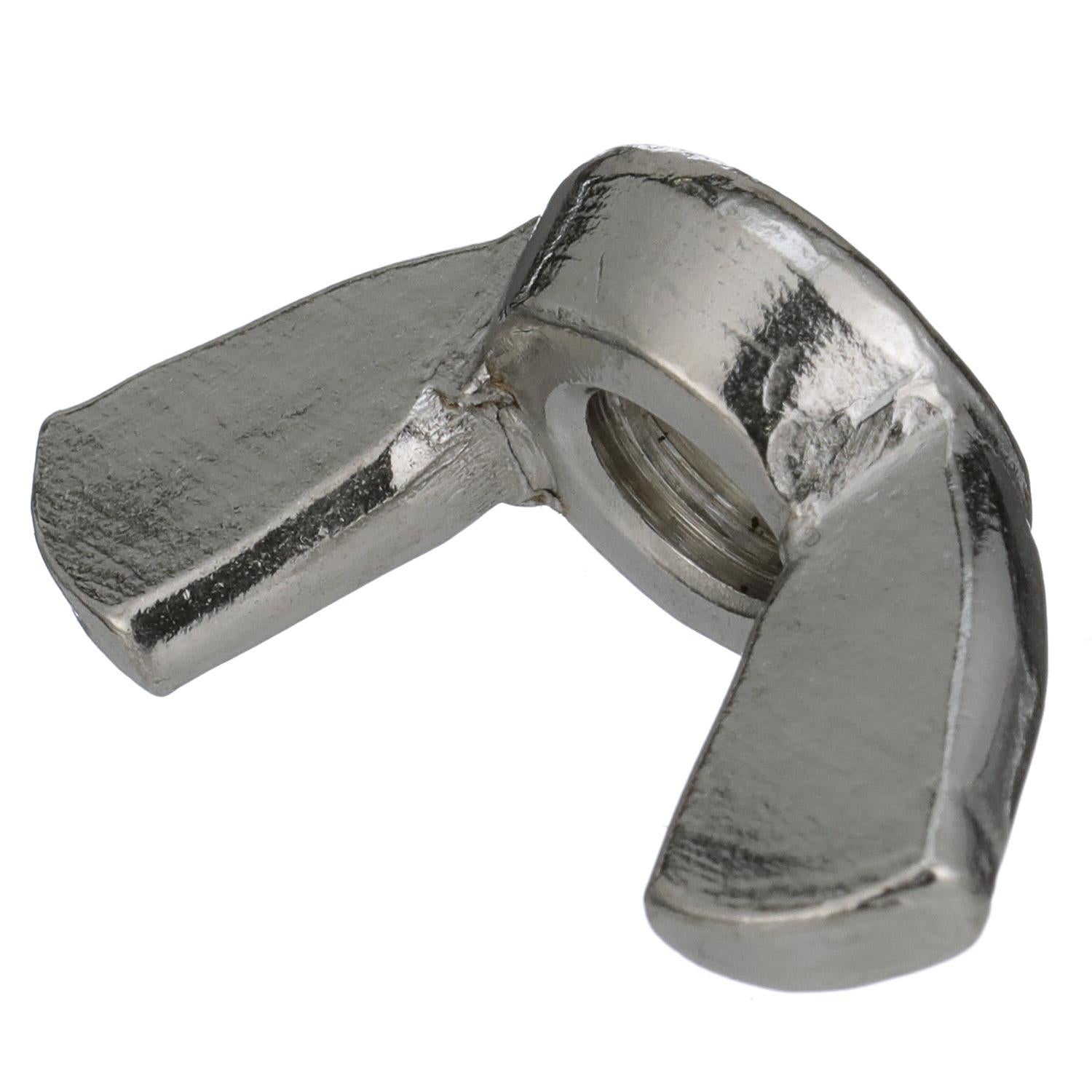 1/4-20 18-8 Stainless Steel Wing Nut, 100/PK