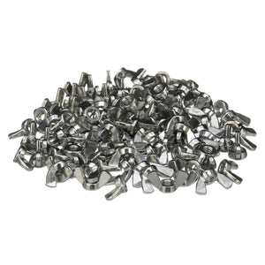 1/4-20 18-8 Stainless Steel Wing Nut, 100/PK