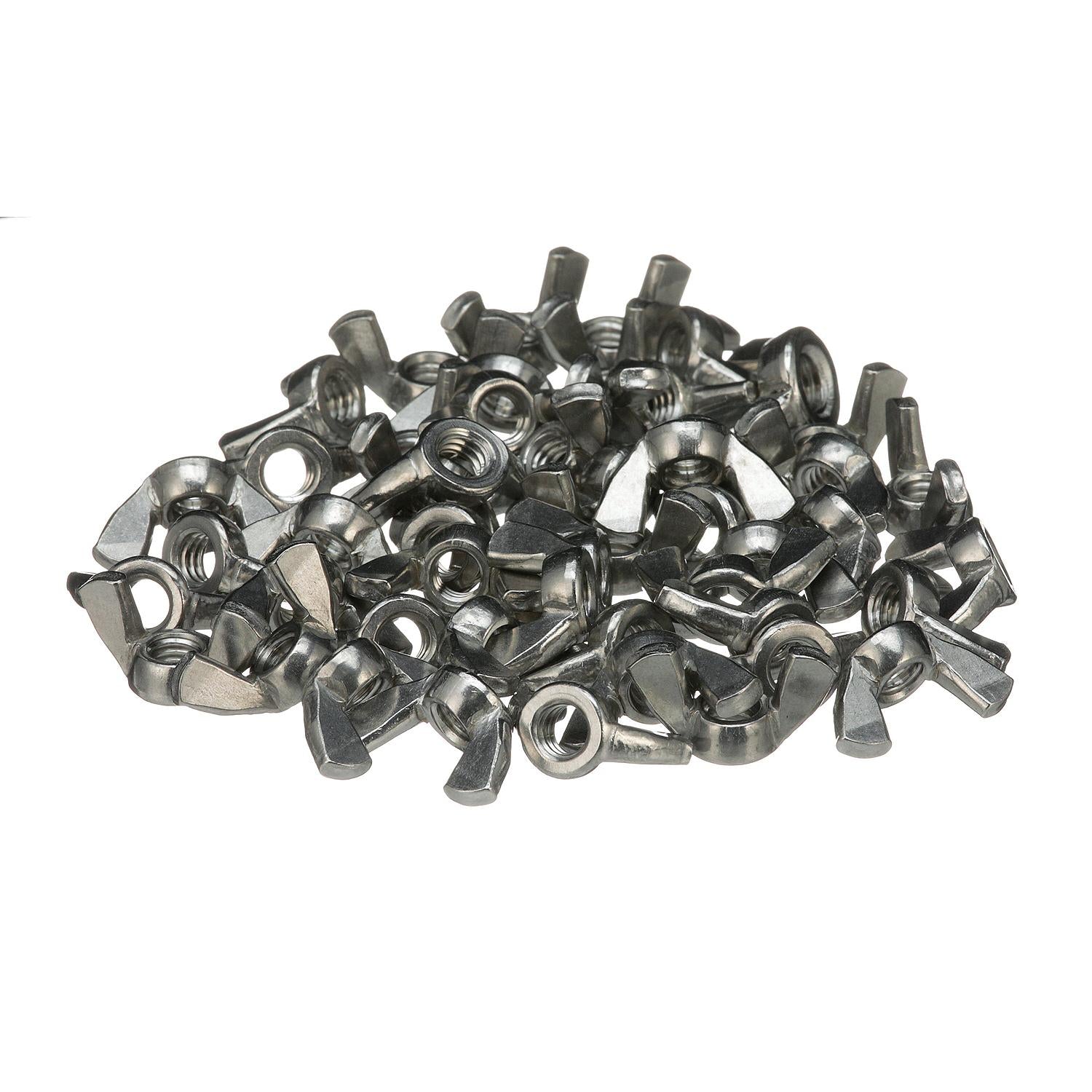 5/16-18 18-8 Stainless Steel Wing Nut, 50 per Bag, 50/PK