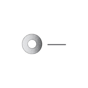 1/4in Galvanized Flat Washer, .050in Thick, OD 3/4in, 100/PK