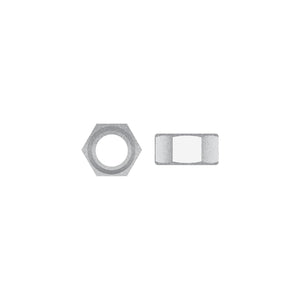 1/2-13 Galvanized Hex Nut, 100/PK