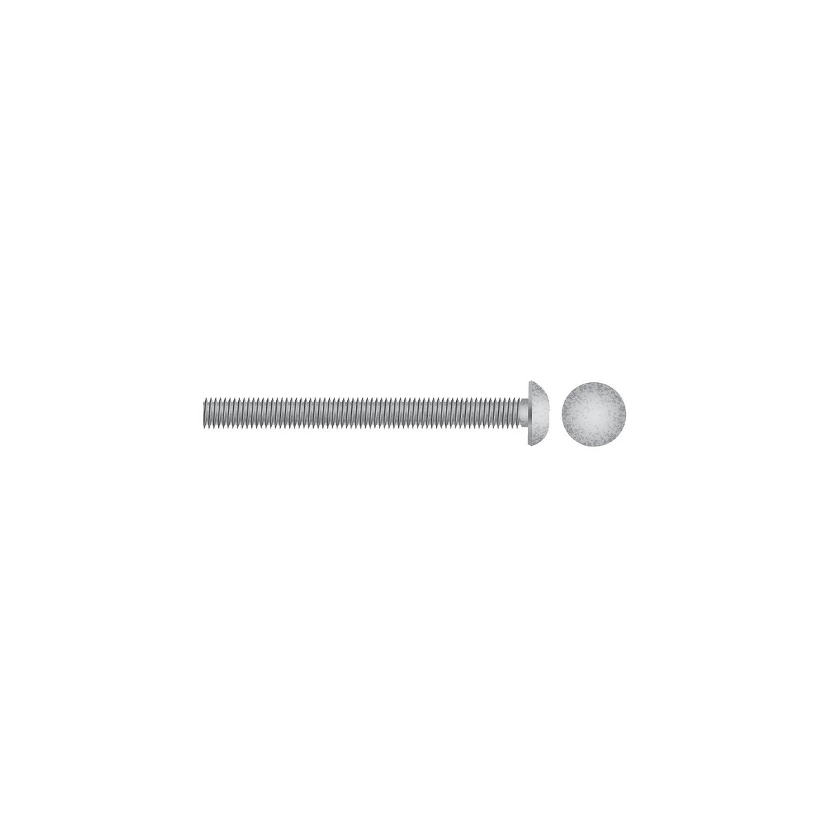 1/2-13 x 3in Galvanized Carriage Bolt, 25/PK