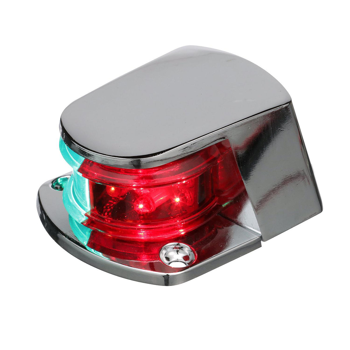 LED Bi-Color Bow Light, Chrome, 3in