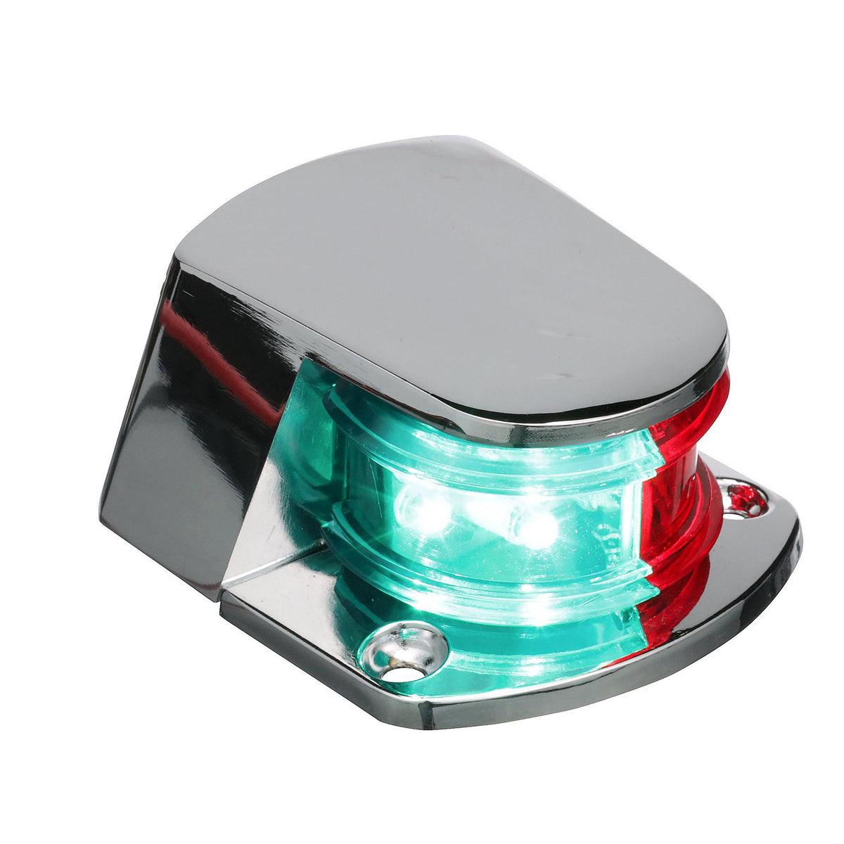 LED Bi-Color Bow Light, Chrome, 3in