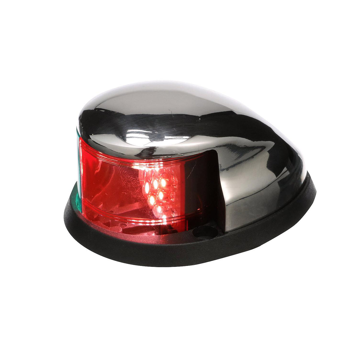 LED Bi-Color Bow Light, Chrome, 3-1/4in