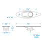 LED Flush Mount Stainless Side Lights