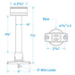 Fixed LED Vertical All-Round Light, 8in