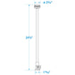 Fold-Down LED Vertical All-Round Light, 24in Height
