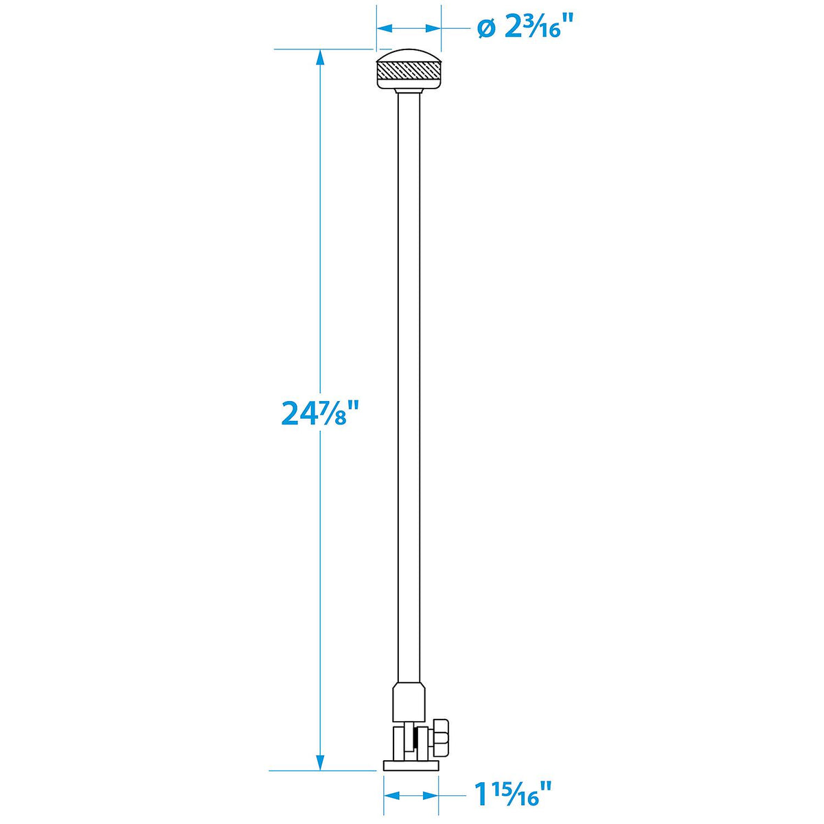 Fold-Down LED Vertical All-Round Light, 24in Height