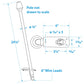 LED All-Round Light, Aluminum Tubing, 24in w/ Chrome Base
