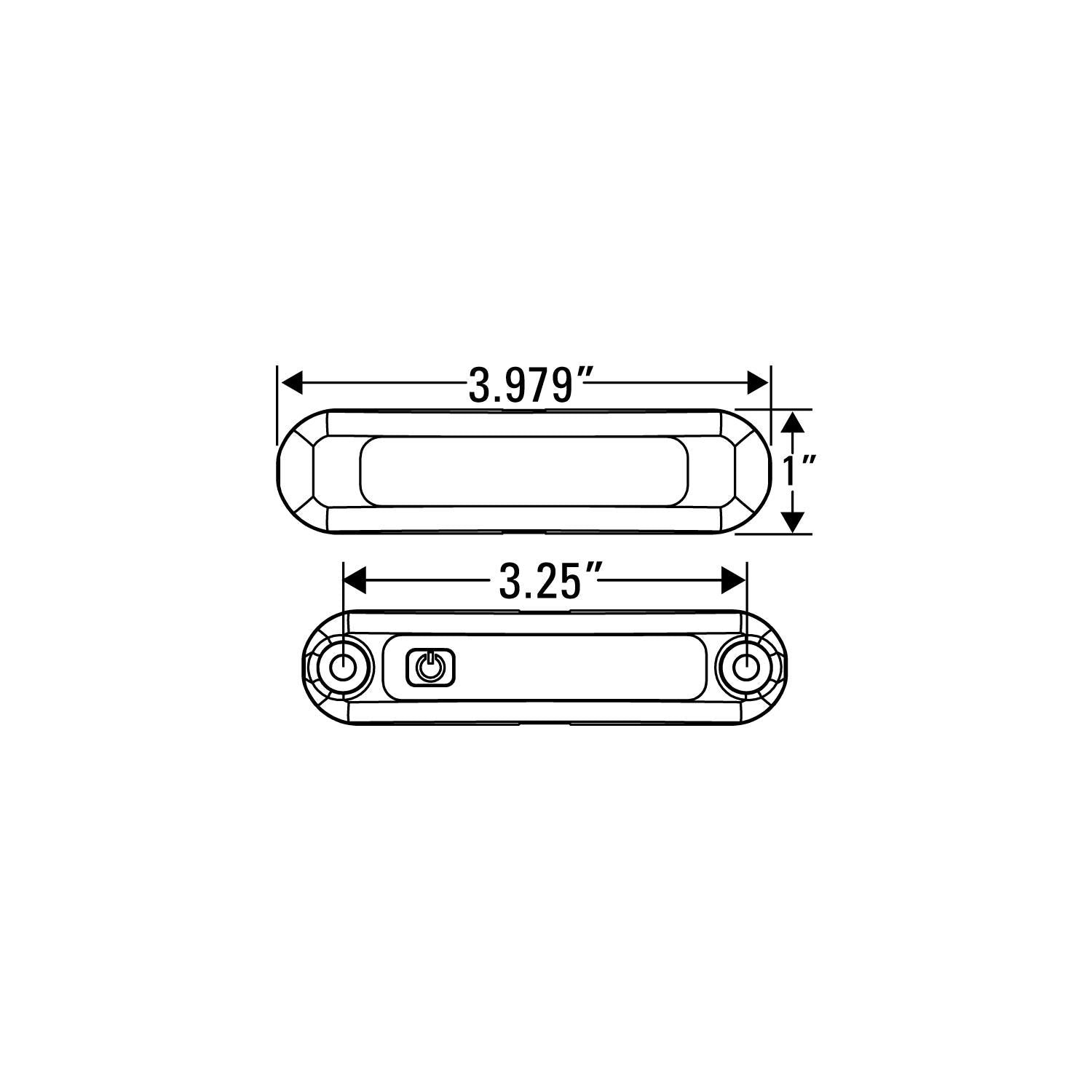 Stainless LED Surface Mount Area Light w/ On/Off Switch, White