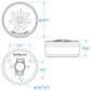 LED All-Round Waketower Navigation Light, 2.5in x 1.2in