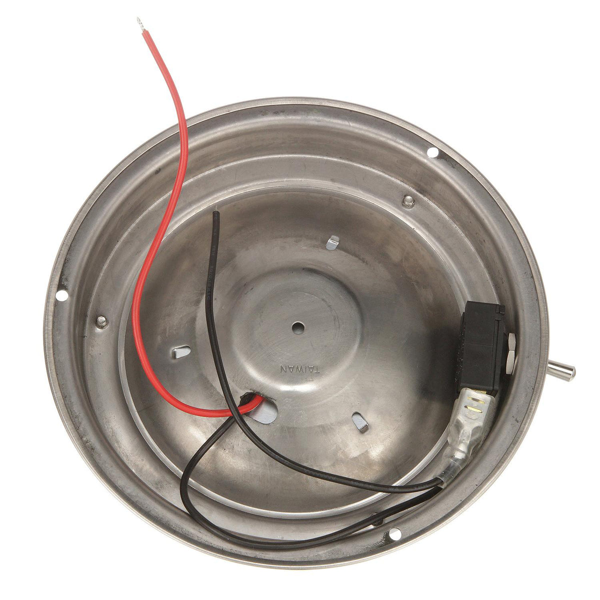 LED Surface-Mount Dome Light, Bright White, Stainless Steel Flange, 4 in. Dia