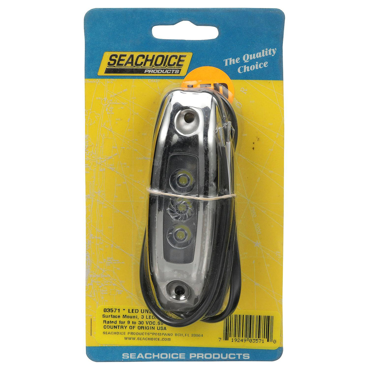 Water Dragon LED Underwater Light, 3 White LEDs, 1,500 Lumens