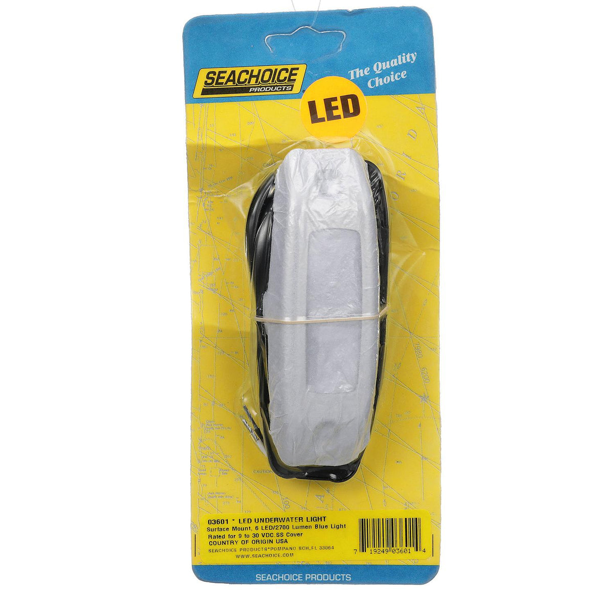 Water Dragon LED Underwater Light, 6 Blue LEDs, 2,700 Lumens