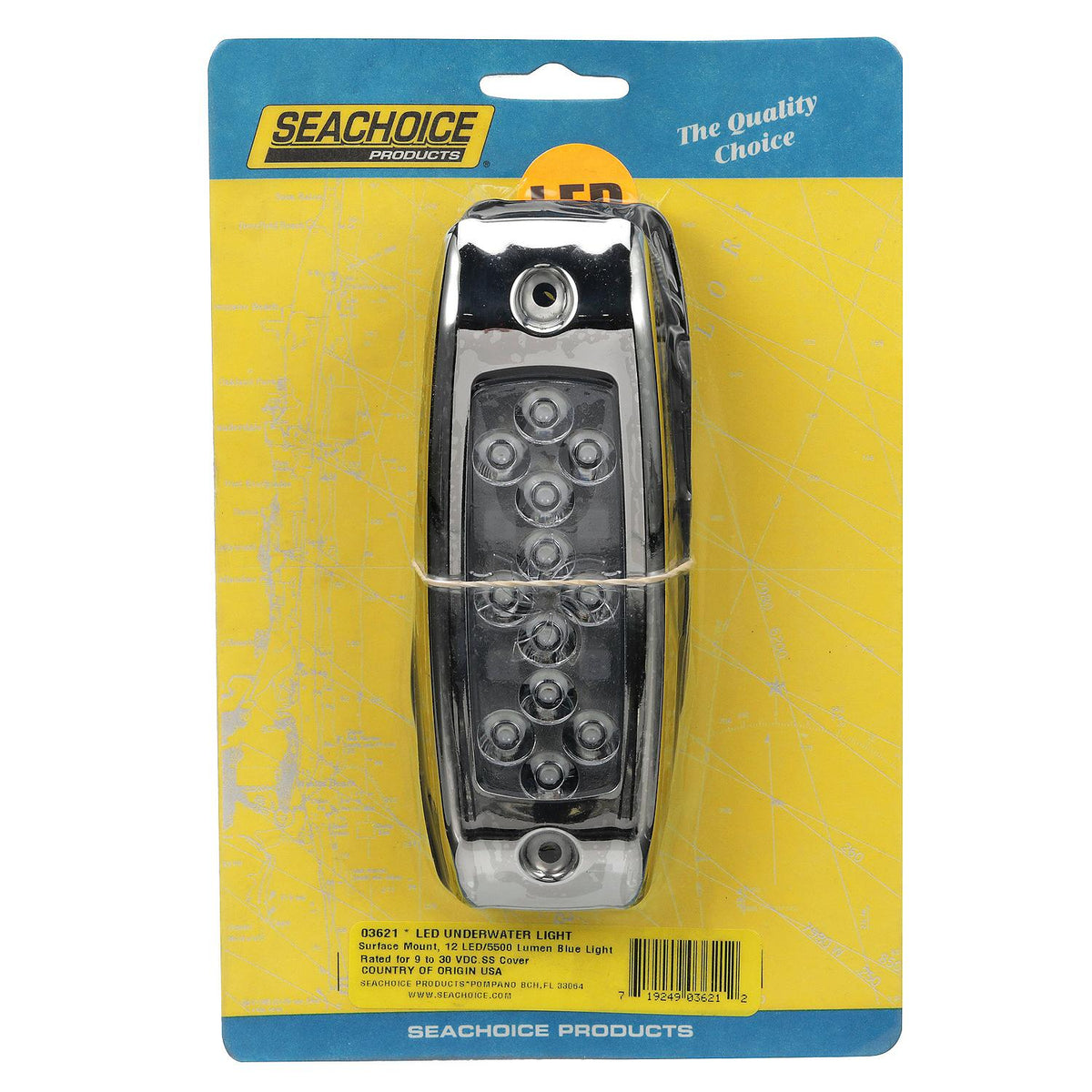 Water Dragon LED Underwater Light, 12 Blue LEDs, 5,500 Lumens