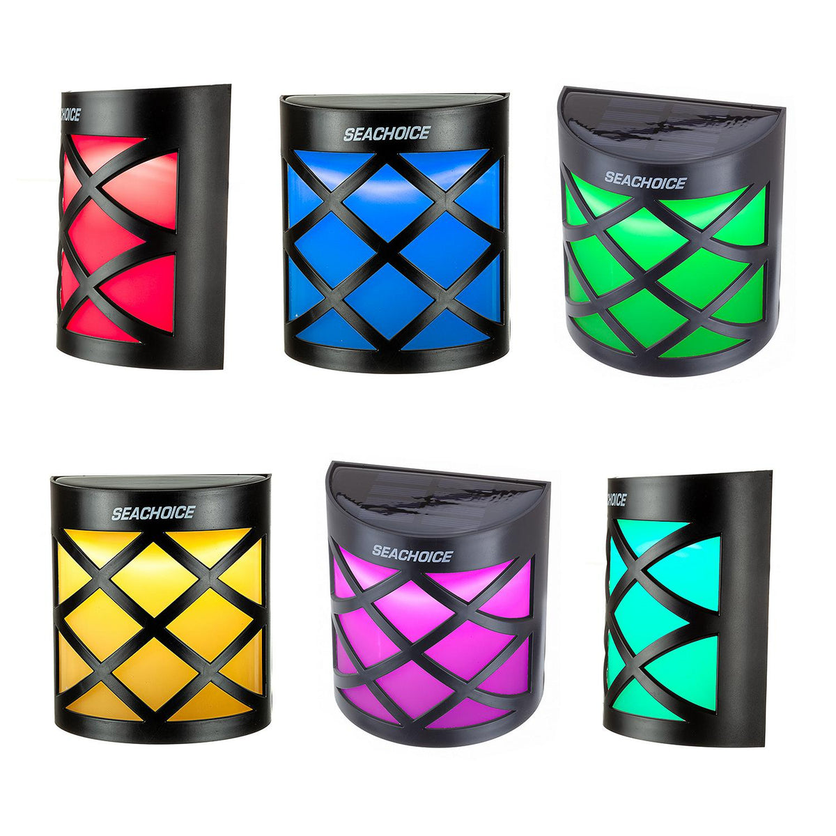 Solar Dock Light,Round LED, 4in x 4-3/8 in x 2in