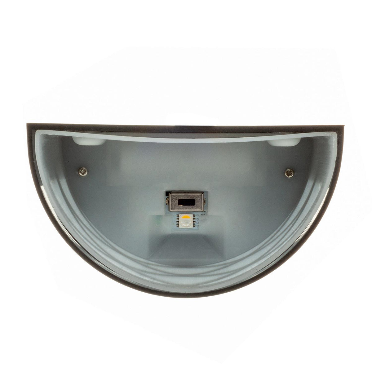 Solar Dock Light,Round LED, 4in x 4-3/8 in x 2in