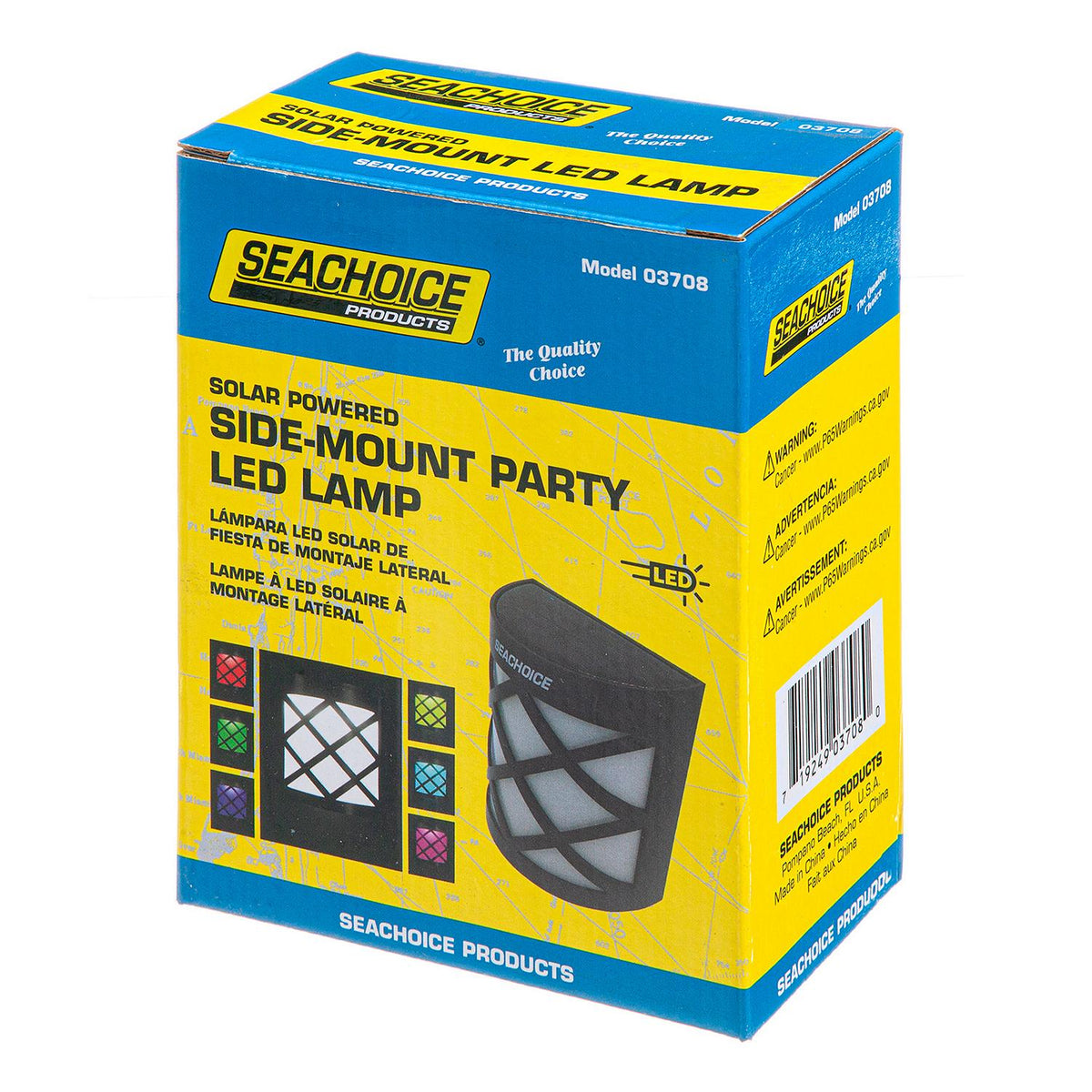 Solar Dock Light,Round LED, 4in x 4-3/8 in x 2in