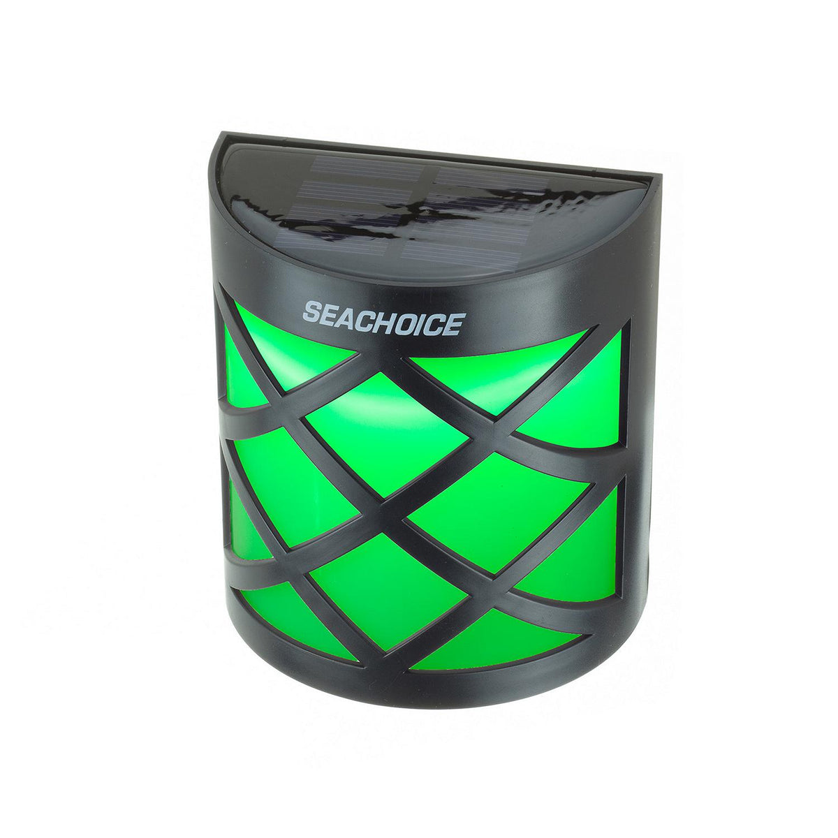 Solar Dock Light,Round LED, 4in x 4-3/8 in x 2in