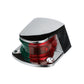 Bi-Color Bow Light, Horizontal Mount, Chrome Plated