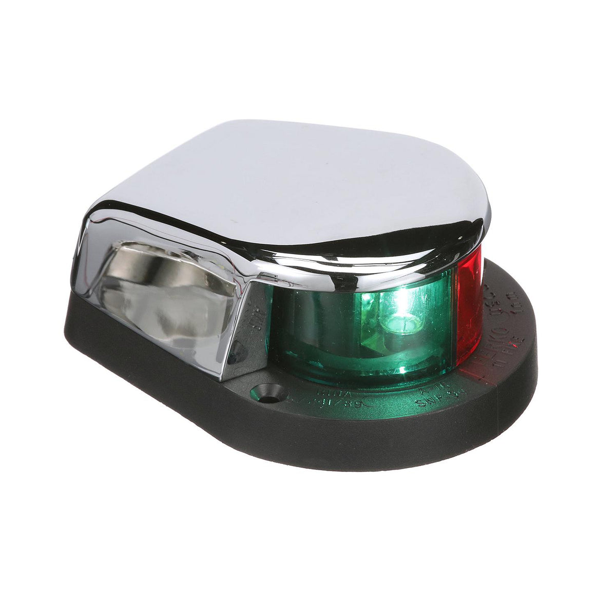 Bi-Color Bow Light, Horizontal Mount, Chrome Plated