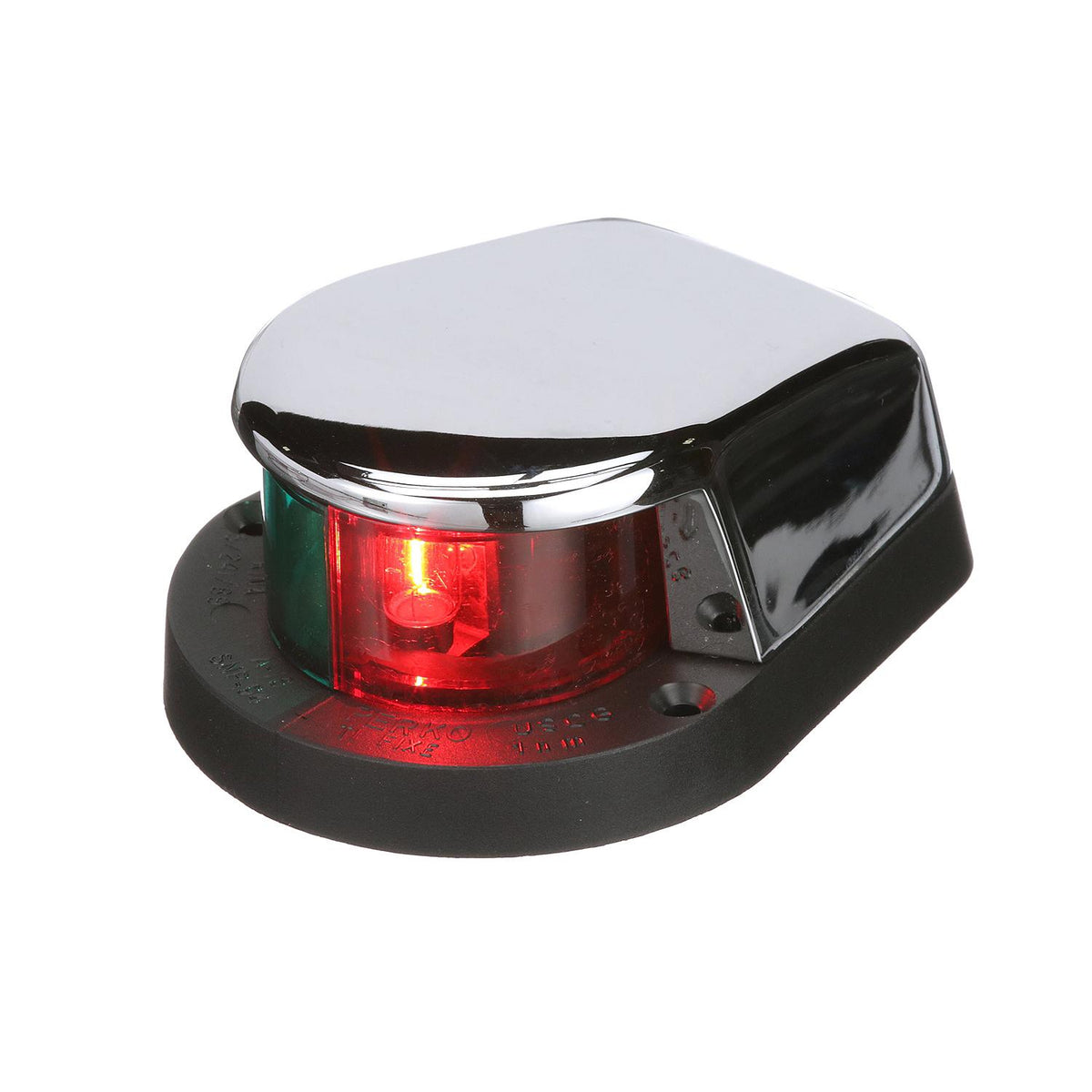 Bi-Color Bow Light, Horizontal Mount, Chrome Plated