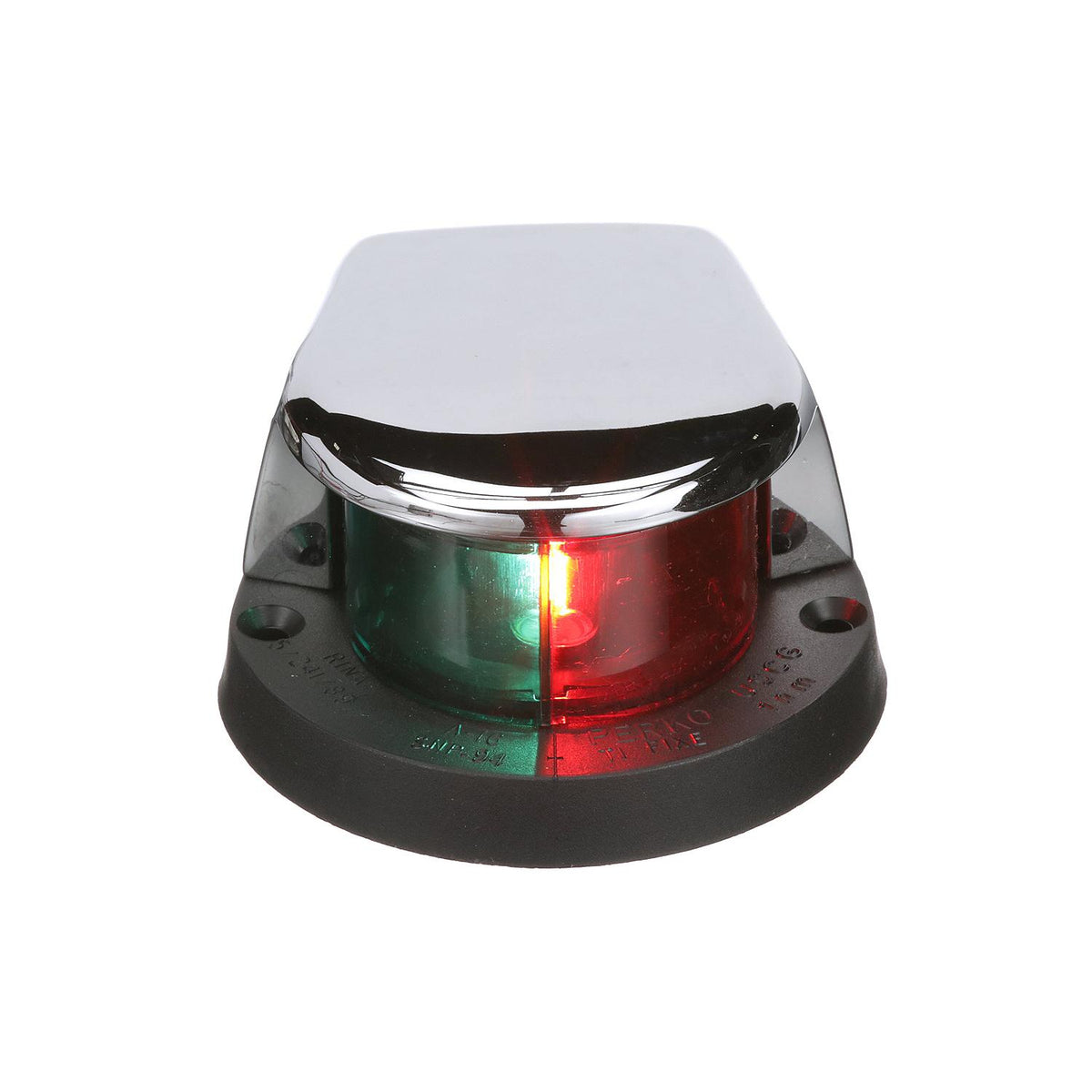 Bi-Color Bow Light, Horizontal Mount, Chrome Plated