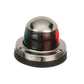 Round Bi-Color Bow Light, Horizontal Mount, Stainless Steel