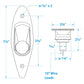 Flush Mount Stainless Side Lights