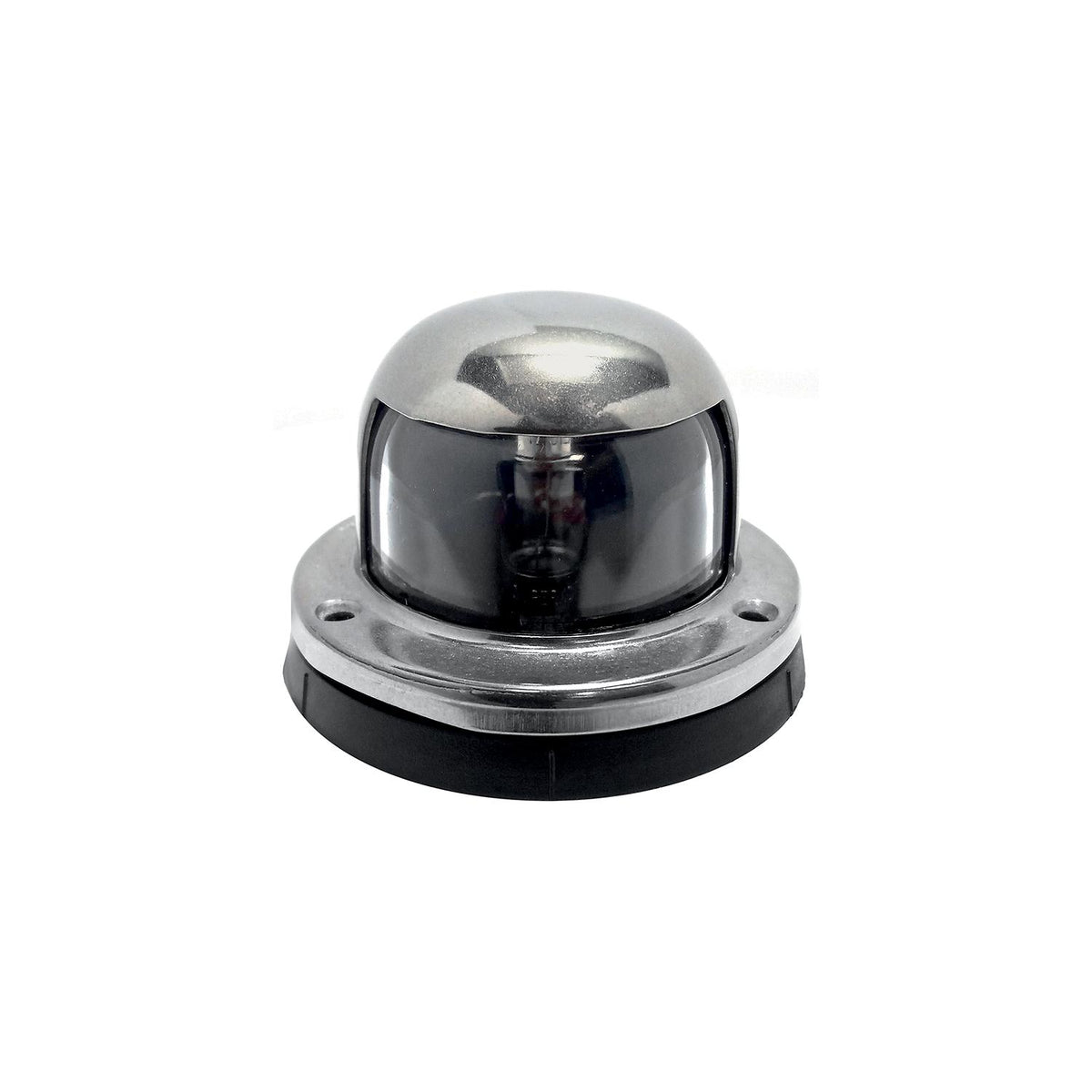 Stern Light, ChromePlated Brass, Clear Lens, Horizontal Mount