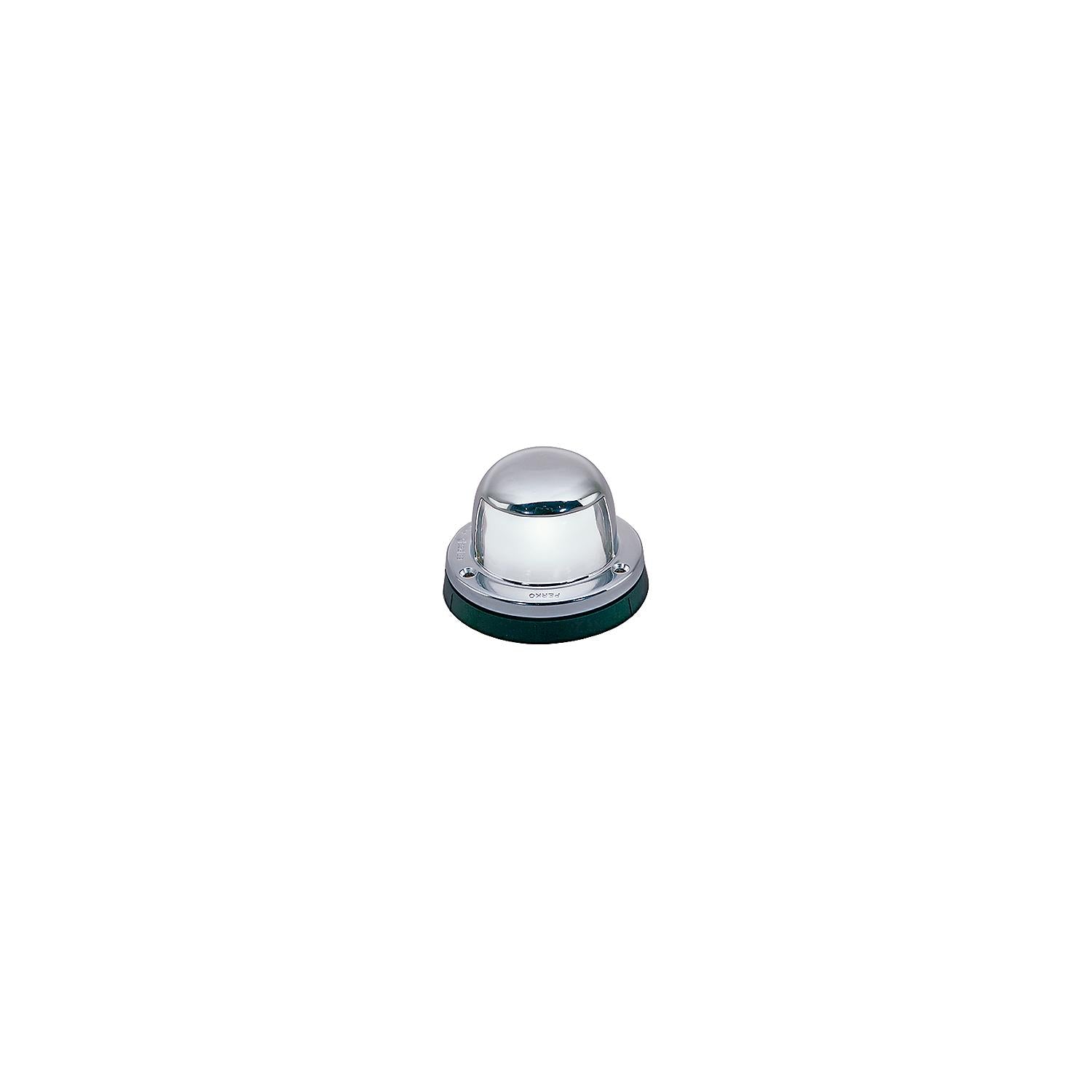 Stern Light, ChromePlated Brass, Clear Lens, Horizontal Mount