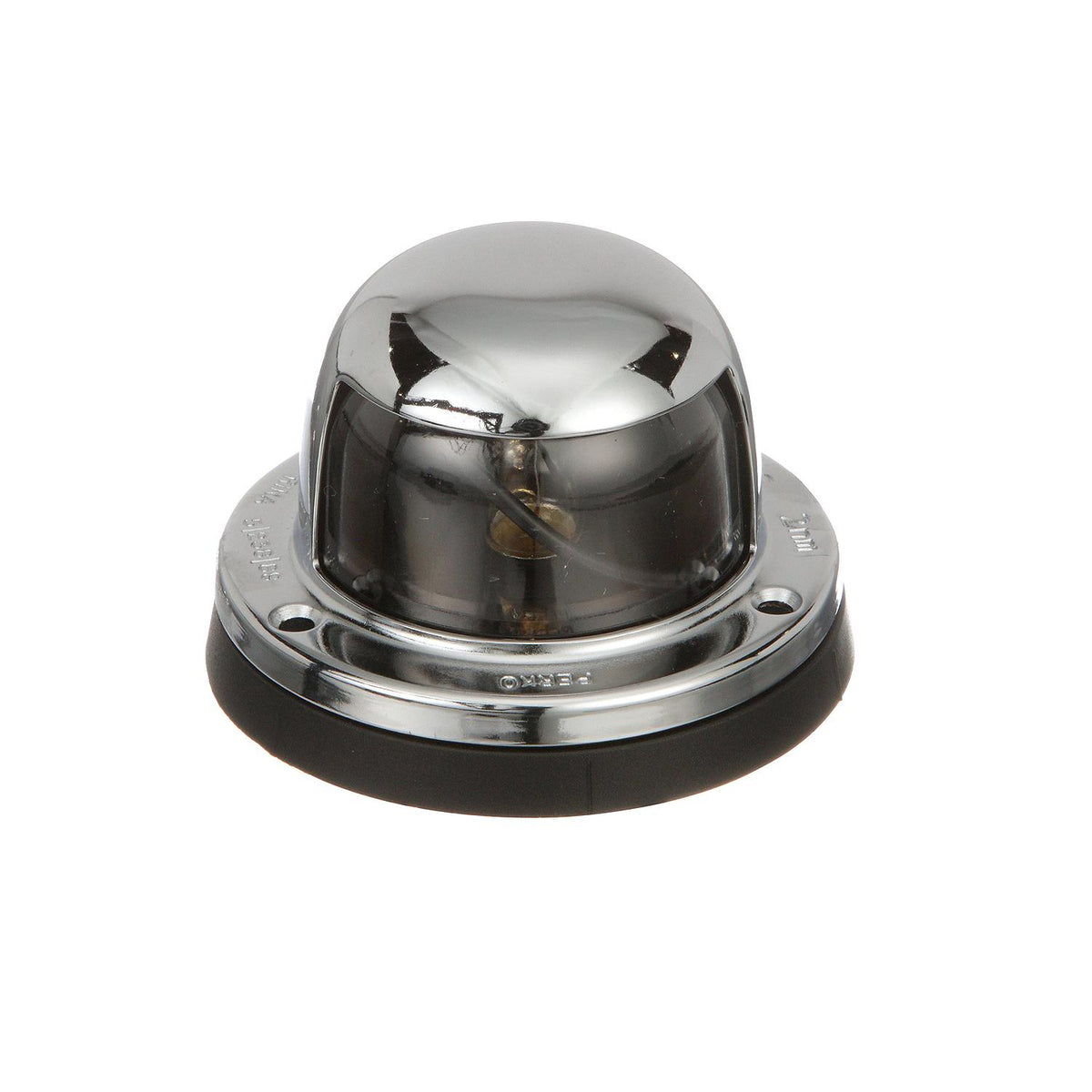Stern Light, ChromePlated Brass, Clear Lens, Horizontal Mount