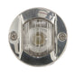 Transom Light w/ Stainless Steel Flange, Round/ Vertical Mount, 3in